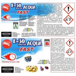 E30 EFFETTO ACQUA FAST Resina Epossidica Trasparente a Rapida essiccazione (3h.)