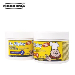 SILPLAY 184 1 a 1 PROCHIMA Gomma siliconica da colata per stampi ad uso alimentare